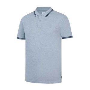 Firetrap Mens Lazer Logo Cotton Polo Shirt / Grey Marl